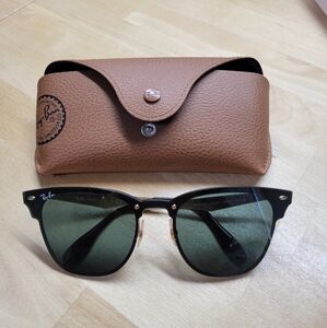 Ray Ban Blaze Clubmaster Gold 3576N 043/E1 Unisex Large